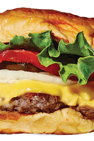 蓝领芝士汉堡(Blue Collar’s Cheeseburger)，售价5.45美元。它看起来可能比Shake Shack的汉堡小一点，但这个不起眼的汉堡用美味、新鲜、肉质的味道弥补了它在尺寸上的不足。而且不用排队，也没有油腻振动的顾客呼机。