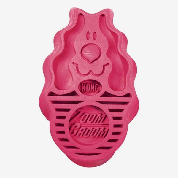 KONG Dog ZoomGroom Multi-Use Brush - Pink