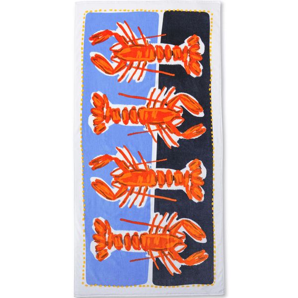 Lands’ End Printed Velour Beach Towel