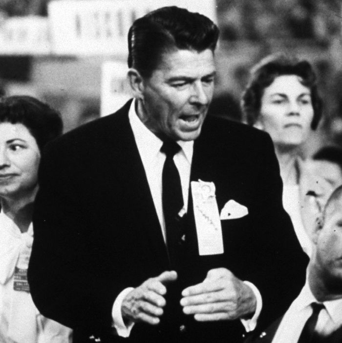 Ronald Reagan during the 1964 Repub. Convention. (Photo by Ralph Crane/The LIFE Picture Collection/Getty Images)
