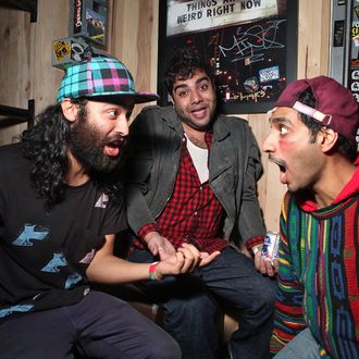 Himanshu Suri, Victor Vazquez and Dap of Das Racist.