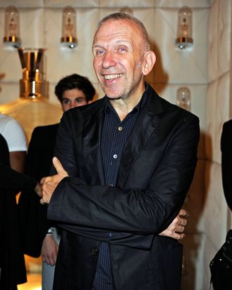 Jean Paul Gaultier attends Vogue Fashion Celebration 2011 in his Avenue George V boutique on September 8, 2011 in Paris, France.
