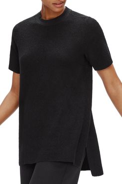 Eileen Fisher Short Sleeve Organic Linen Blend Tunic Sweater