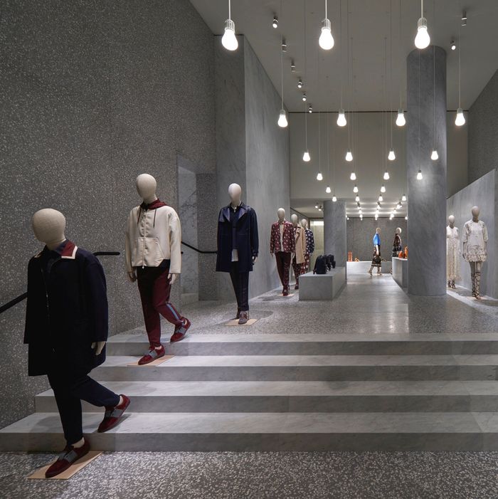 Inside the new Valentino flagship in Rome. 