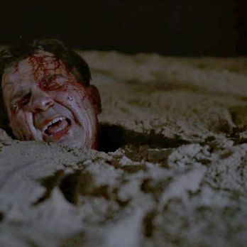 Bobby Cannavale's mob goon Gyp Rosetti takes the classic summertime prank of burying a schlub up to his neck in sand too far when he plays Whac-a-Mole with an associate's head using a shovel. Gyp's dread pirate license is hereby revoked.