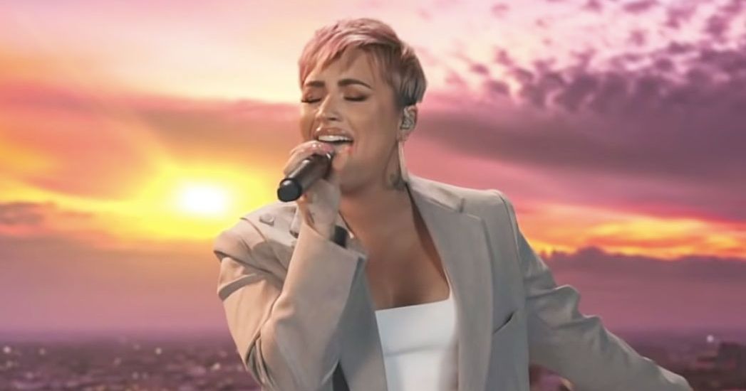 Demi Lovato sings ‘Lovely Day’ after the inauguration: VIDEO