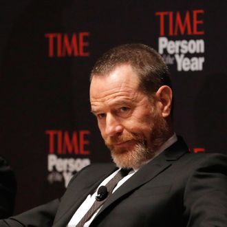 Bryan Cranston attends TIME's Person of the Year panel on November 13, 2012 in New York City.