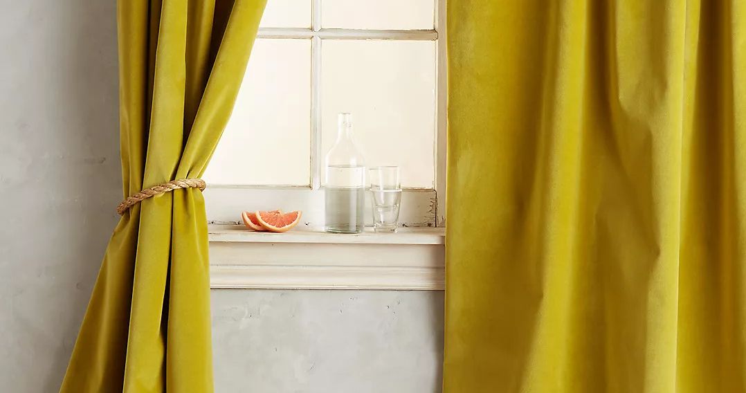 Velvet Short Curtains Window Panel Curtain Drapes Solid Color Modern Home Decors 
