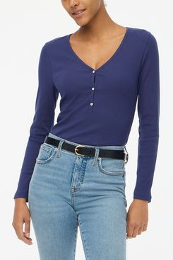 J.Crew Long-Sleeved Button Henley