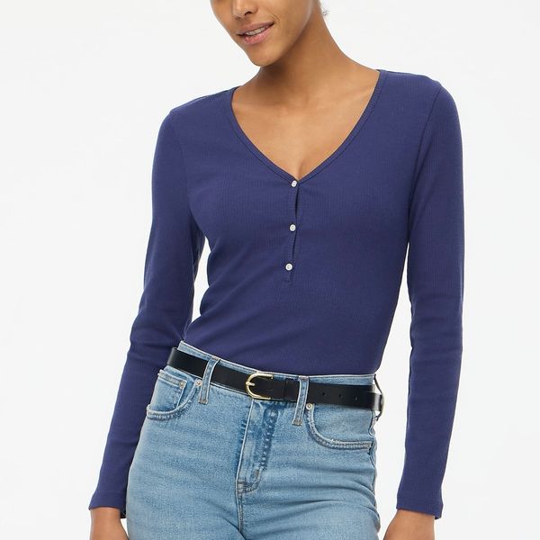 J.Crew Long-Sleeved Button Henley