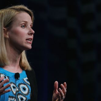 Google Vice President of Search Product and User Experience Marissa Mayer speaks during an announcement September 8, 2010 in San Francisco, California. Google announced the launch of Google Instant, a faster version of Google search that streams results live as you type your query.