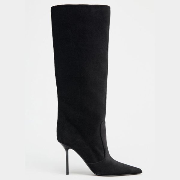 Zara Velvet Effect Boots