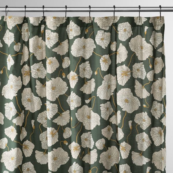 Schoolhouse Blooming Field Shower Curtain