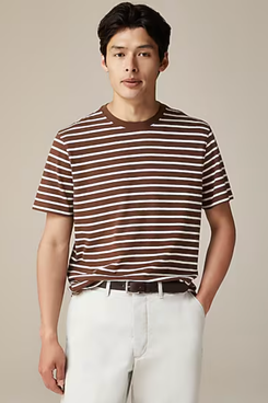 J.Crew Vintage-Wash Cotton T-shirt in Stripe