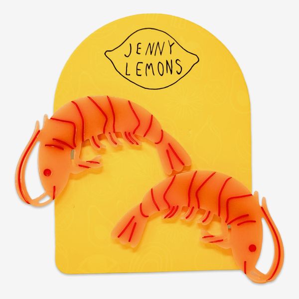 Jenny Lemons Shrimp Alligator Hair Clip Set