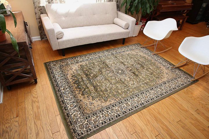 New City Light Blue Silver Traditional Isfahan Wool Persian Area Rugs 5’2 x 7’3