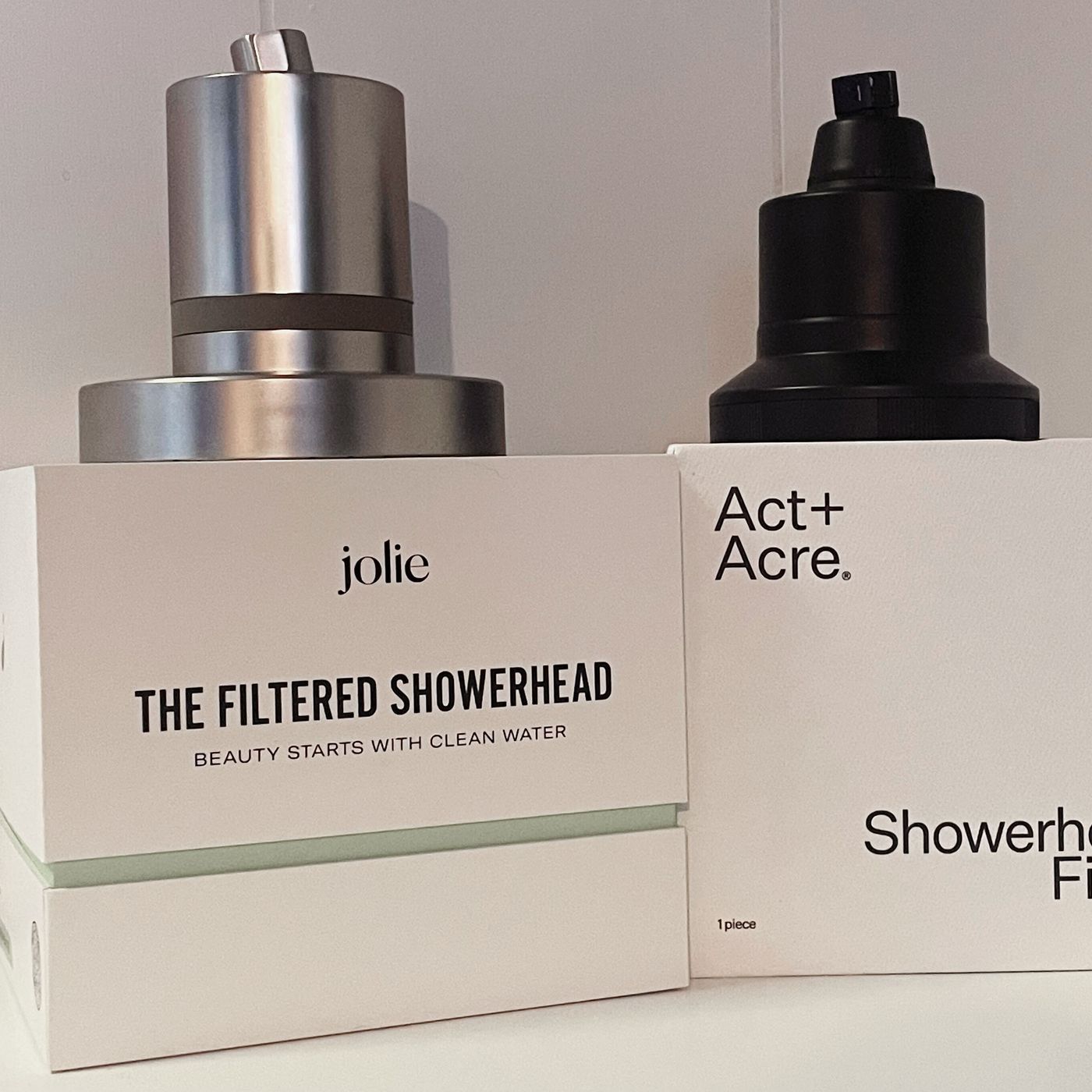 Jolie Showerhead vs Act+Acre Showerhead | The Strategist