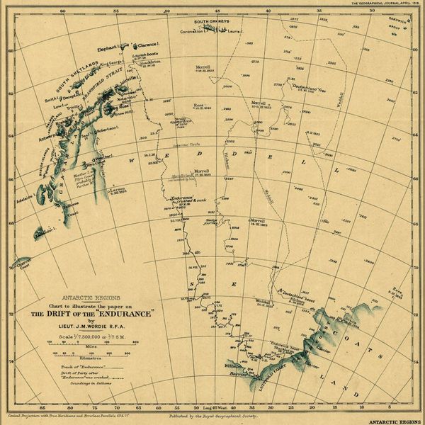 History Galore Ernest Shackleton Expedition Map