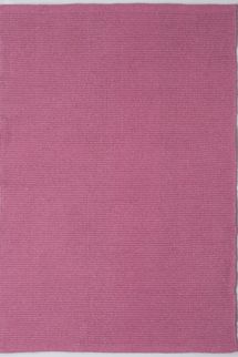 Alfombra de algodón Eaco de tejido plano en rosa brillante liso de Hook & Loom