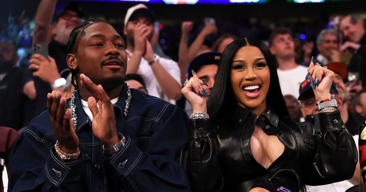 Cardi B and Stefon Diggs Held Hands for the Knicks