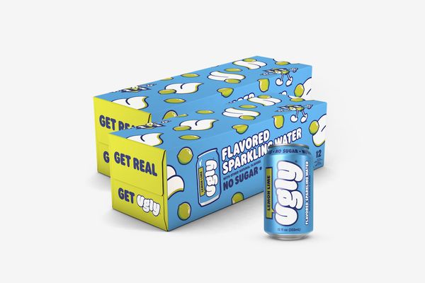 Ugly Lemon Lime Sparkling Water Trial Box (24 Cans)