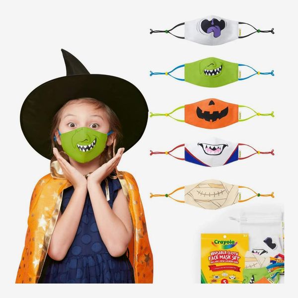Crayola Reusable Cloth Kids Face Mask Set, Halloween