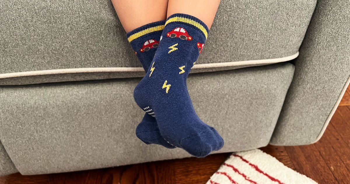 8 Pairs Kids Anti-Skid Socks Children's Slide Gripper Socks Ankle Socks 