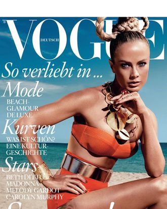 Carolyn Murphy for German <em>Vogue</em>.