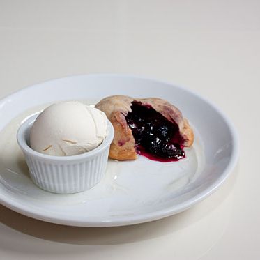 pie crust ice-cream, lemon gel