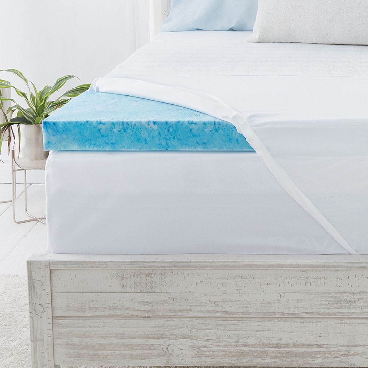 Details about   Extra Thick Mattress Topper Plush 3 Inch Down Alternative 400TC Cotton Cover New 