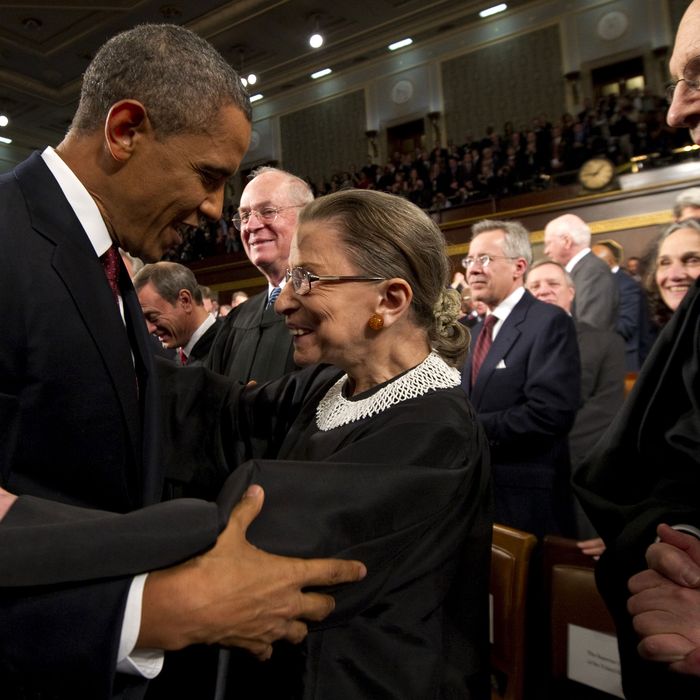 President Obama and Ruth Bader Ginsburg Have Adorable Bromance