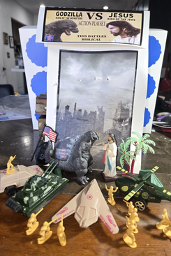 Godzilla Vs. Jesus Action Playset