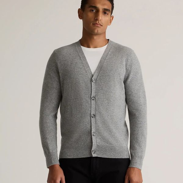Quince Men's Mongolian Cashmere Cardigan Sweater