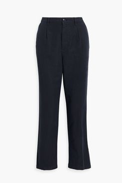 Alex Mill Boy Lleated Cotton and Linen-Blend Straight-Leg Pants