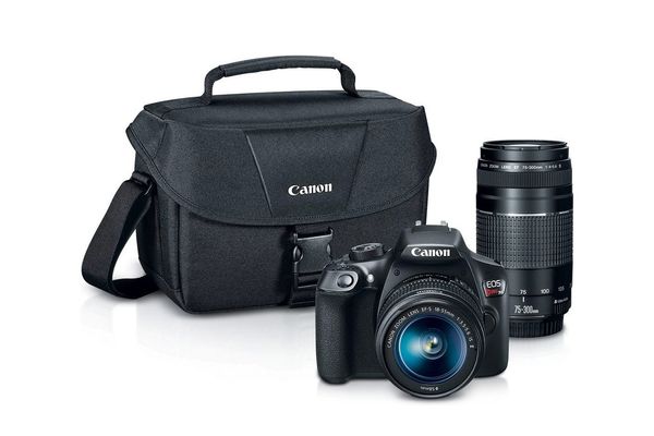 Canon EOS Rebel T6 Digital SLR Camera Kit With EF-S 18-55mm and EF 75-300mm Zoom Lenses