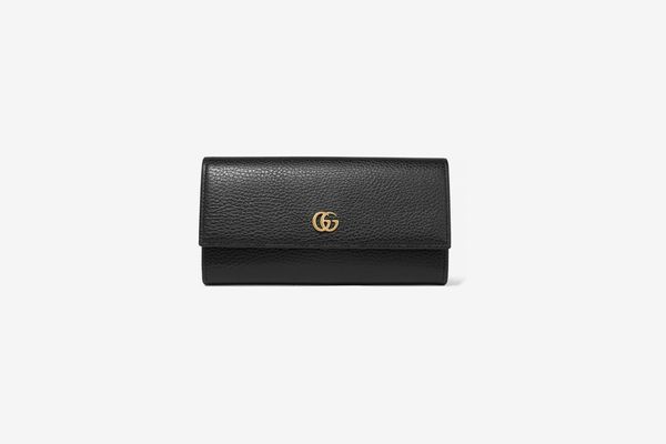Gucci Textured-Leather Continental Wallet