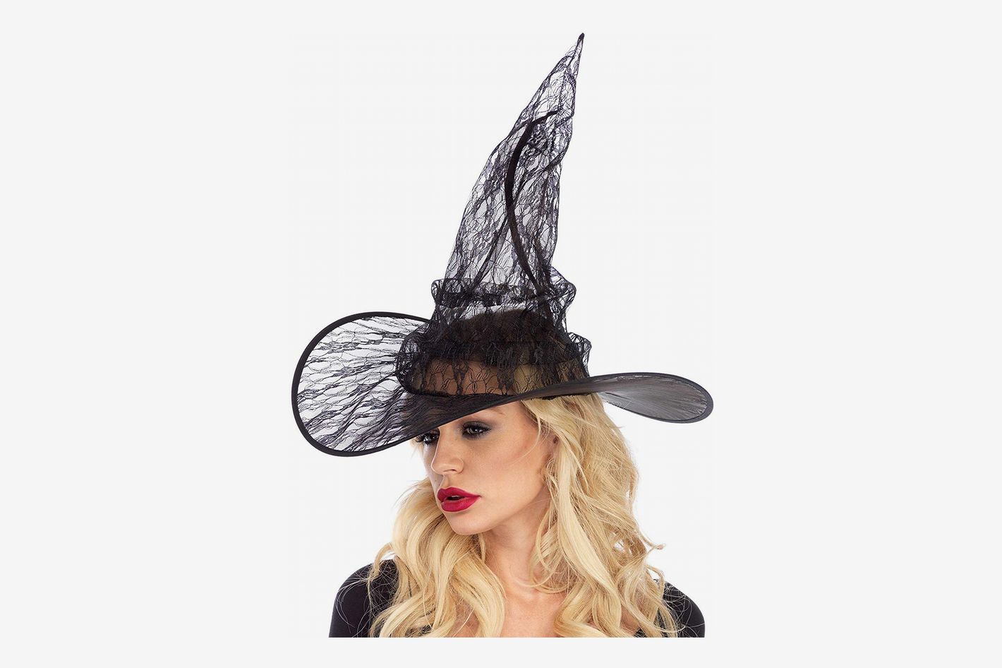Classic Witch Hat With Buckle Dark GreyBlack.