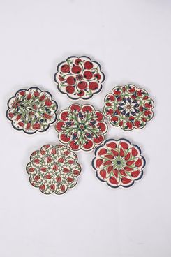 Turkish Ceramic Coasters (Set of 6)