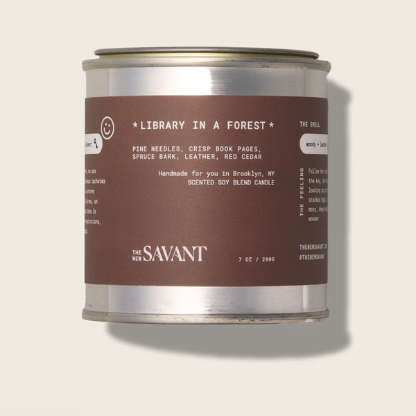 The New Savant Library in a Forest Candle