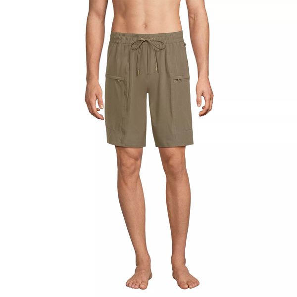 Lands’ End Men’s 9 Inch Packable Cargo Swim Shorts