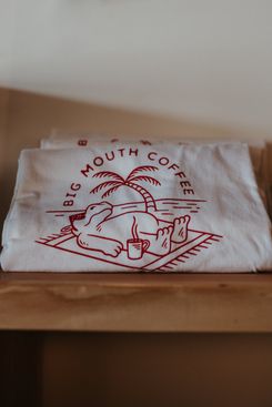 Big Mouth Coffee Beach Hippo Tee