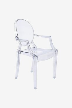 CangLong Modern Acrylic Stacking Arm Chair