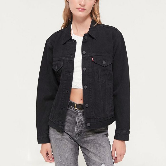 ex boyfriend trucker jacket black