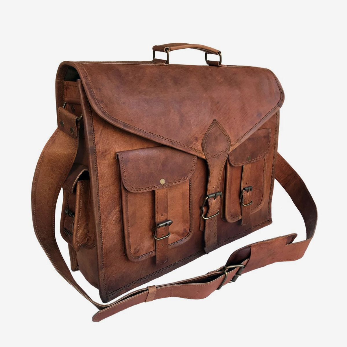 UBORSE Men’s Shoulder Bag Portable Casual Crossbody Messenger Bag 7.9 Laptop Handbag Multi-pockets Utility Satchel for Travel Work Hiking 