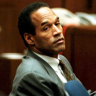 O. J. Simpson sits in Superior Court in Los Angele