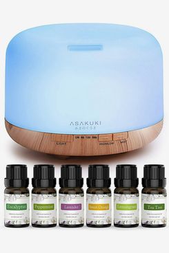 Asakuki Essential Oil Diffuser with Essential Oil Set