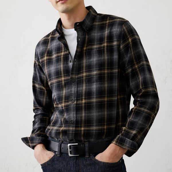 Banana Republic Factory Slim-Fit Lightweight Flannel Shirt