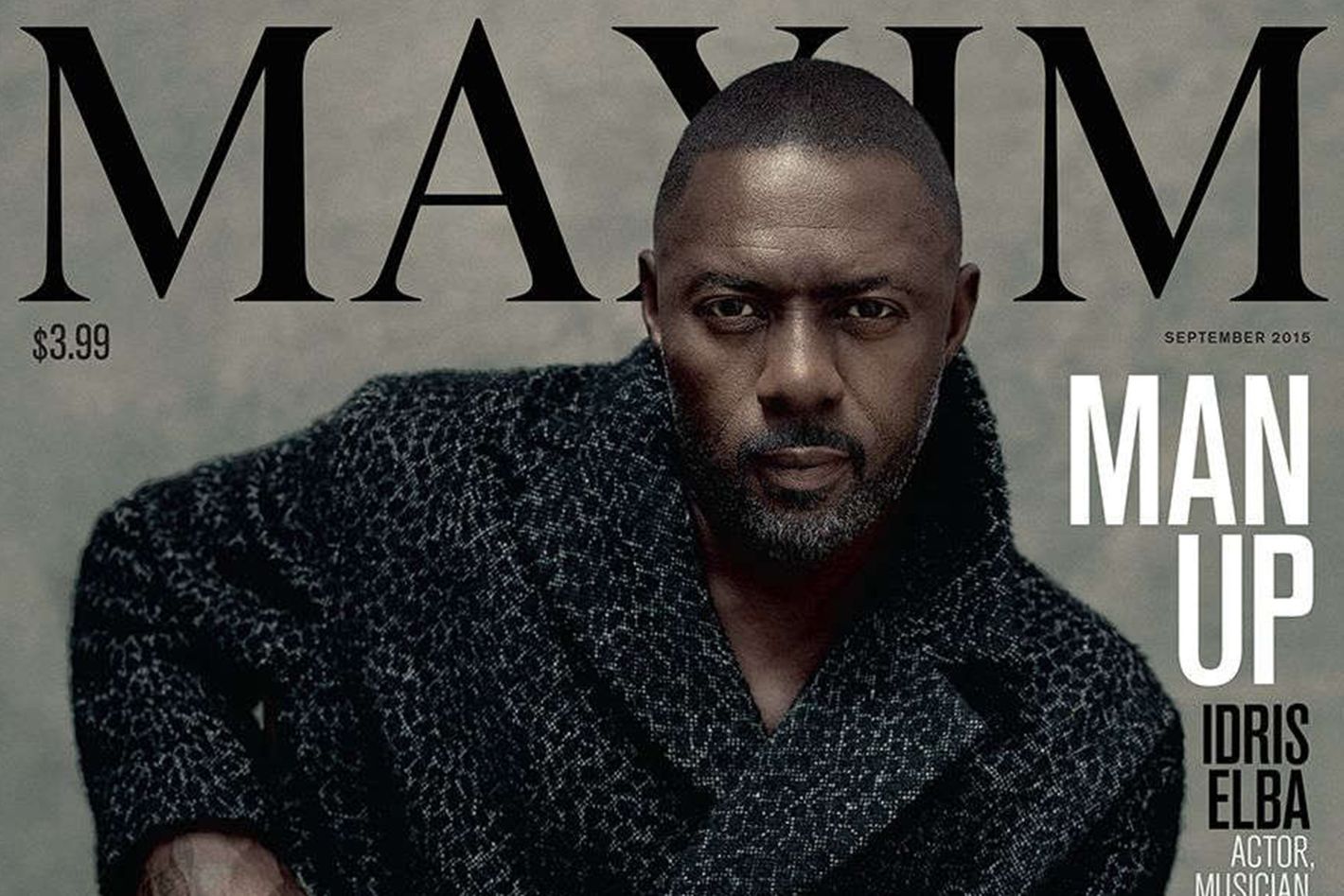 Idris Elba Makes Men's History, Covers Maxim