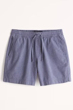 Abercrombie & Fitch 6 Inch Linen-Blend Pull-On Short