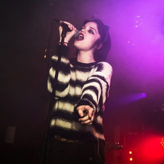 Sky Ferreira performs at Le Nouveau Casino on January 29, 2014 in Paris, France.